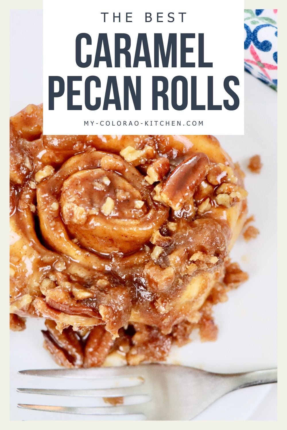 Golden brown sourdough cinnamon rolls baked in a caramel pecan sauce and arranged on a serving tray for breakfast.