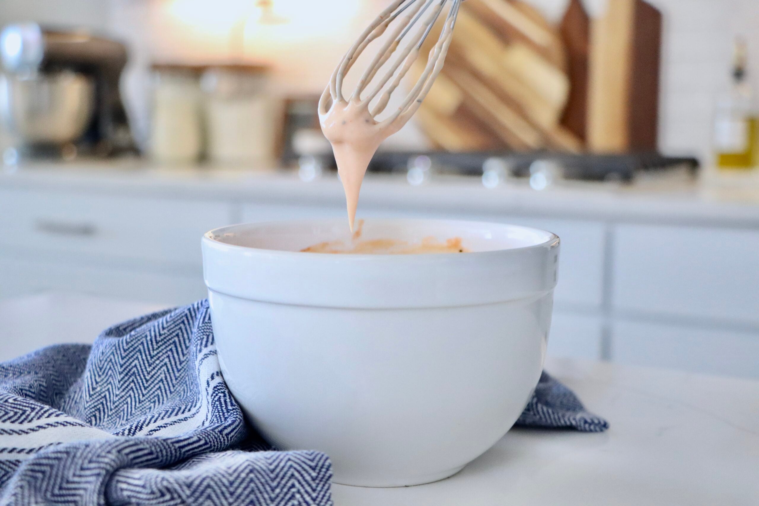 Easy homemade fry sauce recipe made from scratch with mayonnaise, ketchup, and pickle juice.