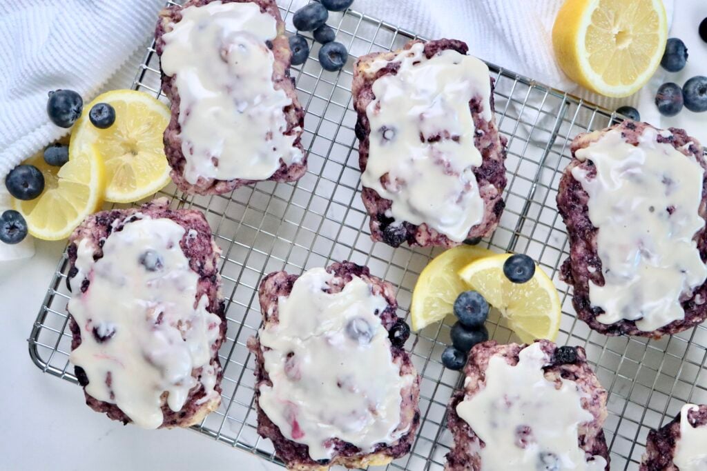 From-scratch blueberry lemon bread made with real ingredients, topped with sweet lemon icing.