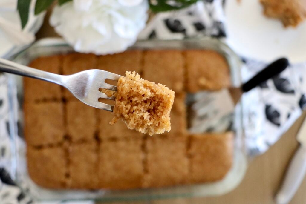 fork full of spice crazy cake